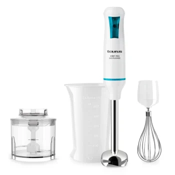 گوشت کوب برقی، خردکن و همزن 600 وات Taurus اسپانیا مدل Easy Plus Inox